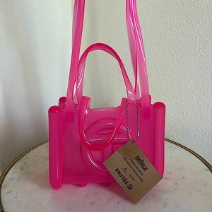 TELFAR X Melissa Pink Jelly Bag Small